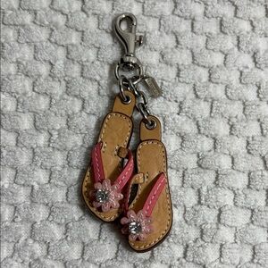 Coach Floral Sandal Keychain